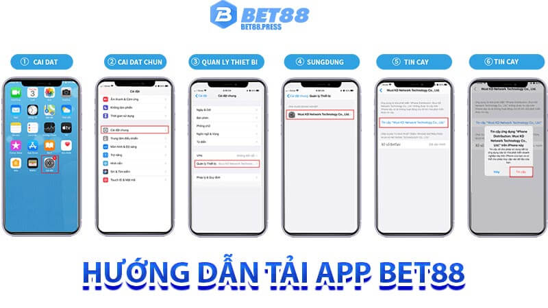Hướng dẫn Tải ứng dụng Bet88